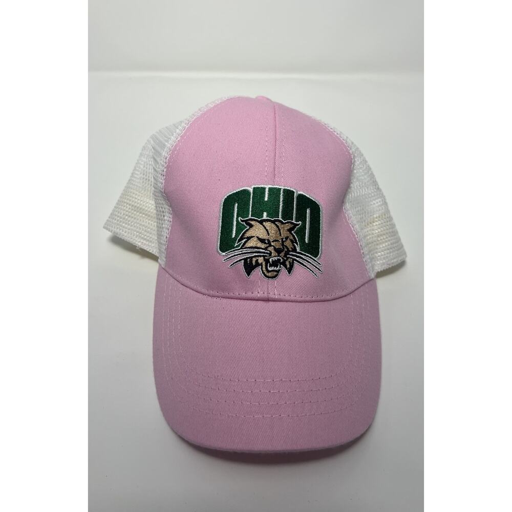 Ohio University Bobcats Pink Green Snapback Hat Cap NEW MAC Athens